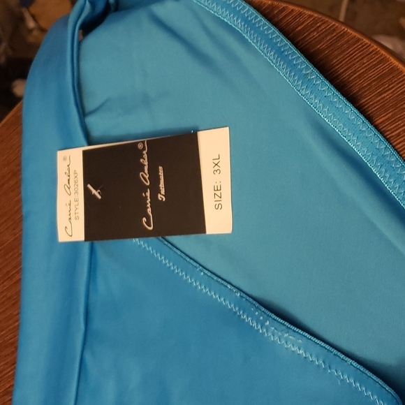 Carrie Amber Intimates High Cut Turquoise Panty Size 3XL (10) style 3026… - Picture 3 of 7